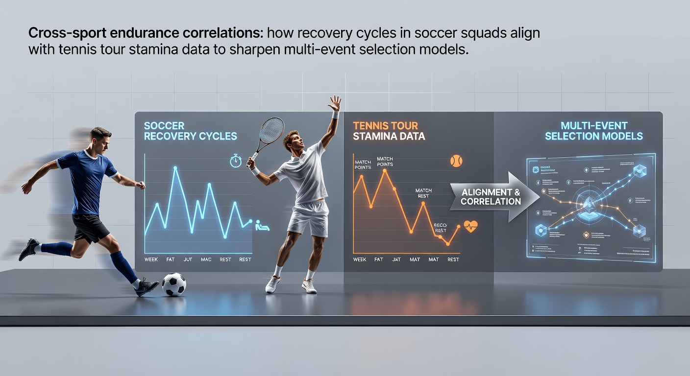 Soccer players during recovery session alongside tennis athletes tracking stamina metrics on tour