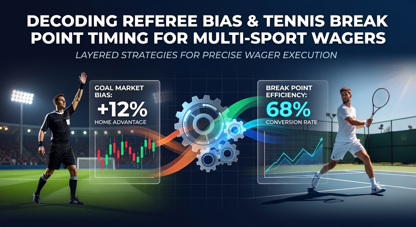 Referee reviewing a soccer match decision with goal market indicators overlaid on the field