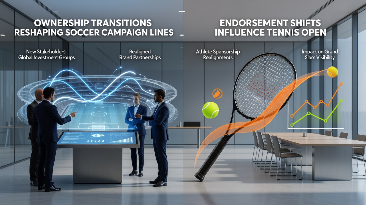 Tennis players adapting to new endorsements during early tournament rounds and performance metrics