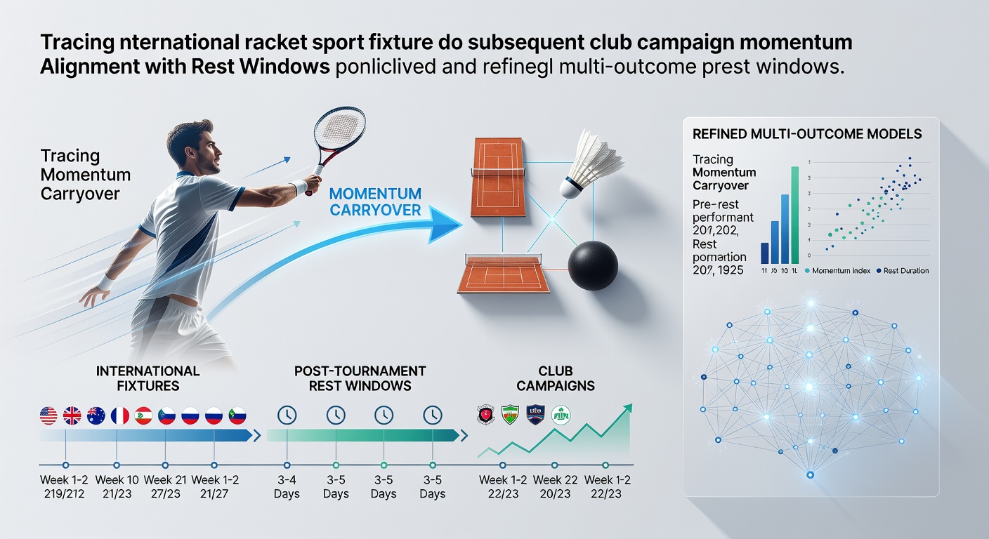 Tennis players transitioning from international team events to individual club tours with performance tracking visuals