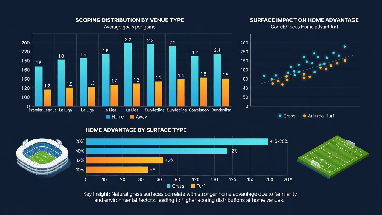 Tennis court surface comparison chart next to football pitch dimensions illustrating data correlations